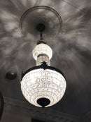 GobekUsa Art Deco Crystal LED Chandelier in 2 Sizes for Parlor, Bedroom, Lobby, Hotel