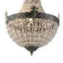 GobekUsa Art Deco Crystal LED Chandelier in 2 Sizes for Parlor, Bedroom, Lobby, Hotel