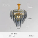 GobekUsa Art Deco Glass Iron LED Chandelier for Dinning Room