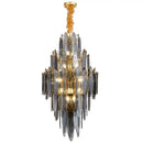 GobekUsa Art Deco Glass Iron LED Chandelier for Dinning Room