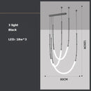 GobekUsa Art Deco Gold Black LED Designer Pendant Light for Dinning Room
