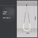 GobekUsa Art Deco Gold Black LED Designer Pendant Light for Dinning Room