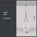 GobekUsa Art Deco Gold Black LED Designer Pendant Light for Dinning Room