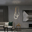 GobekUsa Art Deco Gold Black LED Designer Pendant Light for Dinning Room
