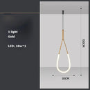 GobekUsa Art Deco Gold Black LED Designer Pendant Light for Dinning Room