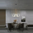 GobekUsa Art Deco Gold Black LED Designer Pendant Light for Dinning Room