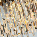GobekUsa Art Deco Golden Black Crystal Pendant Lights for Dinning Room