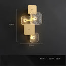 GobekUsa Art Deco Golden Copper Glass Chandelier LED Lighting Fixture