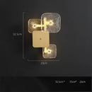 GobekUsa Art Deco Golden Copper Glass Chandelier LED Lighting Fixture
