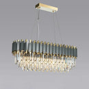 GobekUsa Art Deco Black Golden Crystal Chandelier for Foyer