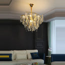 GobekUsa Art Deco LED Crystal Chandelier Lighting for Foyer