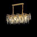 GobekUsa Art Deco LED Crystal Chandelier Lighting for Foyer