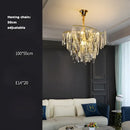 GobekUsa Art Deco LED Crystal Chandelier Lighting for Foyer