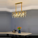GobekUsa Art Deco LED Crystal Chandelier Lighting for Foyer