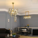 GobekUsa Art Deco LED Crystal Chandelier Lighting for Foyer