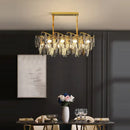 GobekUsa Art Deco LED Crystal Chandelier Lighting for Foyer