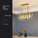GobekUsa Art Deco LED Crystal Chandelier Lighting for Foyer
