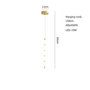 GobekUsa Art Deco LED Glass Pingpong Pendant Light in Gold Chrome Black.