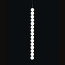 GobekUsa Art Deco LED Glass Pingpong Pendant Light in Gold Chrome Black.