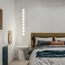 GobekUsa Art Deco LED Glass Pingpong Pendant Light in Gold Chrome Black.