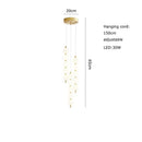 GobekUsa Art Deco LED Glass Pingpong Pendant Light in Gold Chrome Black.