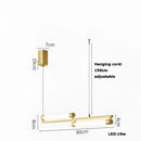 GobekUsa Art Deco LED Gold Chandelier for Dinning Room