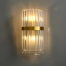 GobekUsa Art Deco LED Stainless Steel Crystal Wall Sconce, Bedroom Corridor Golden Black Wall Light