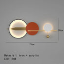 GobekUsa Art Deco LED Wall Lamp 70/120cm Metal Sconce for Bedroom Parlor Hotel