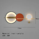 GobekUsa Art Deco LED Wall Lamp 70/120cm Metal Sconce for Bedroom Parlor Hotel