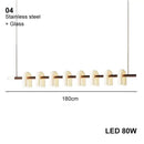 GobekUsa Art Deco White Acrylic Chandeliers: Elegant Indoor Living Room Lamps