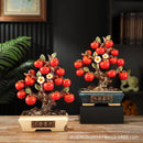 GobekUsa Artificial Fruit Tree Apple Basket Ornaments Home Decor Figurines