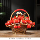 GobekUsa Artificial Fruit Tree Apple Basket Ornaments Home Decor Figurines