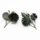 Vibrant thistle artificial grass plants – living room floral decor by Decorbites