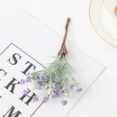 Lavender & white artificial gypsophila plants garden flower set by Decorbites