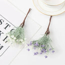 Lavender & white artificial gypsophila plants garden flower set by Decorbites