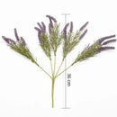 Purple and gray artificial lavender plants for living room decor by Decorbites