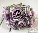Vibrant peony tea rose silk flowers wedding home decor by Decorbites