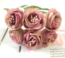 Vibrant peony tea rose silk flowers wedding home decor by Decorbites