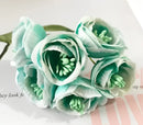 Vibrant peony tea rose silk flowers wedding home decor by Decorbites