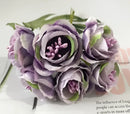 Vibrant peony tea rose silk flowers wedding home decor by Decorbites