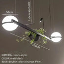 GobekUsa Artificial Plant Pendant Light: Nordic DIY Sky Garden LED Hanging Lamp