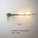GobekUsa Artificial Plant Pendant Light: Nordic DIY Sky Garden LED Hanging Lamp