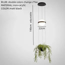 GobekUsa Artificial Plant Pendant Light: Nordic DIY Sky Garden LED Hanging Lamp