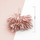 Pastel textured fake flowers living room christmas decor by Decorbites