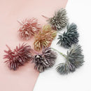 Pastel textured fake flowers living room christmas decor by Decorbites