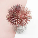 Pastel textured fake flowers living room christmas decor by Decorbites