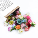 Assorted vibrant artificial roses decorative flowers living room decor by Decorbites