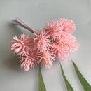 Colorful pom-pom artificial plants set of 6 wedding decor by Decorbites