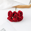 Beige artificial rose bouquet wedding and home decor rose clusters by Decorbites