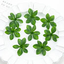 Green artificial rose leaf stems for living room diy decor by Decorbites